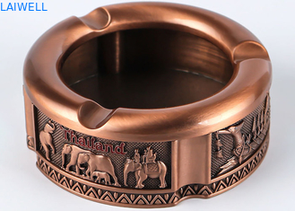 82*32MM Color bronze Zin Alloy Customizable Portable Metal Die Casting Ashtray