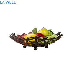 Customized Metal Houseware 35*9CM Bronze Baking Creative Iron Art Fruit Tray
