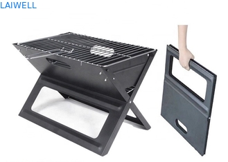 SGS 45cm dia Portable Folding Bbq Grill / Metal Charcoal Grill Easy Set Up