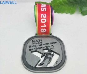 Hollow CNC Marathon Sports Metal Medal Retro Debossing