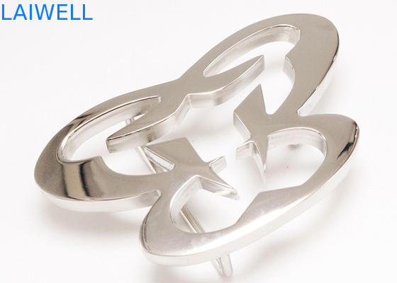 Newest Design Western Style Cowboy Custom Letter Metal Belt Buckles With Silver Finish