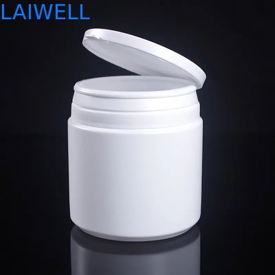 Airtight Modern White Round Storage Bottle 500ML Milk Powder Jars HDPE Plastic Containers With Tear Off Cap