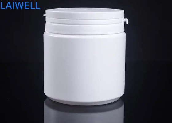 Airtight Modern White Round Storage Bottle 500ML Milk Powder Jars HDPE Plastic Containers With Tear Off Cap