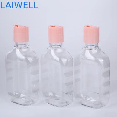 73*41*145MM 250ML Eco PET Square Transparent Lotion Bottles Reusable Plastic Containers for Home Organization