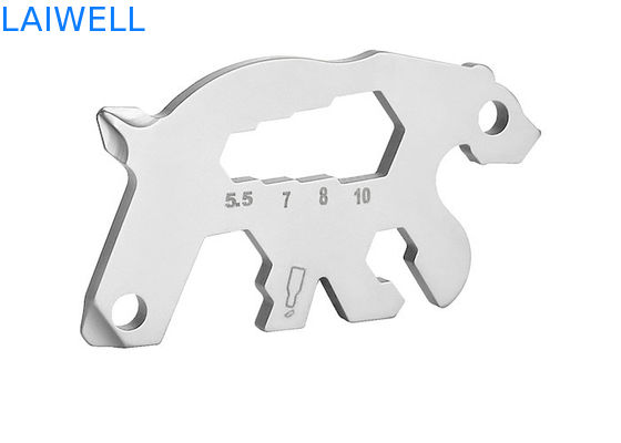 55MM Lightweight And Animal Design Metal Bottle Opener Durable Item Stainless Steel Multi-purpose EDC Tool Card