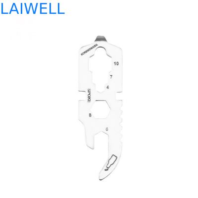 420 Stainless Steel 60MM Multi-Purpose EDC Tool Card Precision Sandblasting Silver Metal Bottle Opener