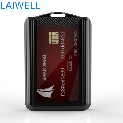 74*110*18MM Customized Gray Color RFID Aluminium Card Wallet Support Branding Custom Multifunctional