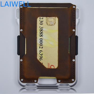 EXW Delivery Term Aluminium Card Wallet with Silicone Band and Luxury Design