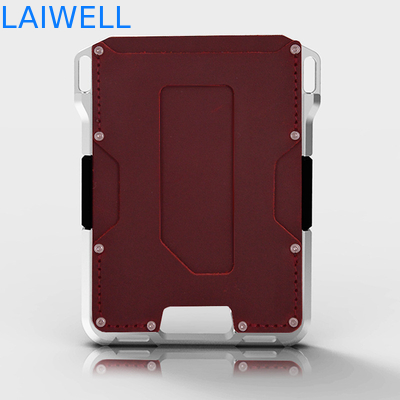 EXW Delivery Term Aluminium Card Wallet with Silicone Band and Luxury Design