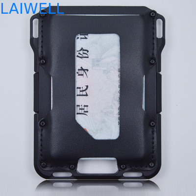 EXW Delivery Term Aluminium Card Wallet with Silicone Band and Luxury Design