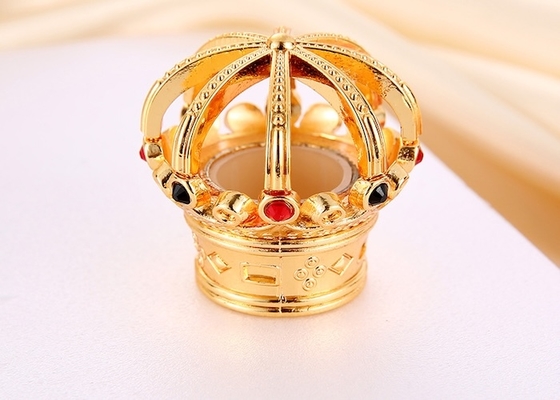 Polishing Luxury Gold Color Design Crown Perfume Bottle Caps  Eco-friendly Zinc Alloy Material and Fits Most Perfume Bottles