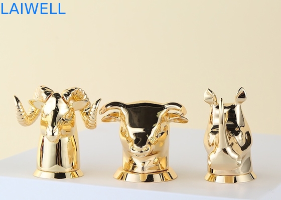 Customizable Animal Design Gold Color Plating Zinc Alloy Die Casting Perfume Bottle Caps Fits Most Perfume Bottles
