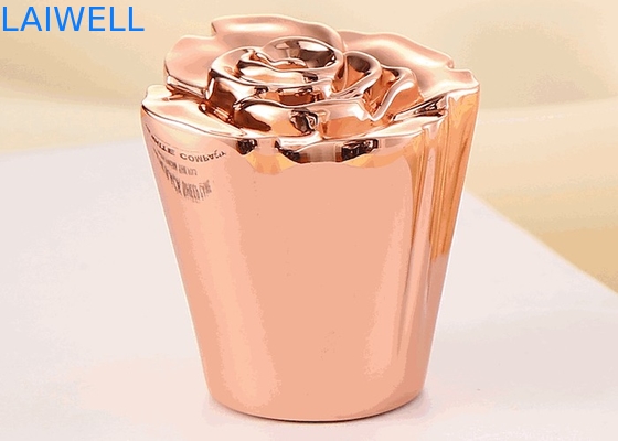 Modern Luxury Unique Design Plating Gold Color Zinc Alloy Die Casting Perfume Bottle Caps Fits Most Bottles As Requested Design