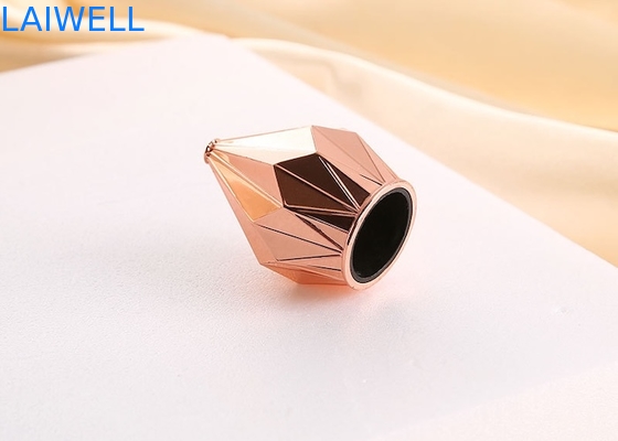 Luxury Unique Diamond Shape Gold Color Zinc Alloy Perfume Bottle Cap For Fragrance Bottle Caps Die Casting CNC Machining