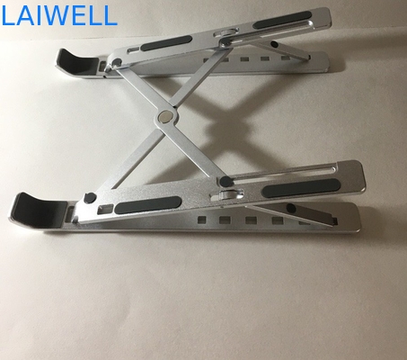 Stamping Machining 4mm Macbook Pro Foldable Stand / Aluminum Ipad Holder
