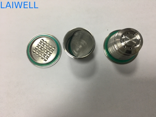 CNC Lathe Machining SS304 Reusable Coffee Capsule / Coffee Filter Cup