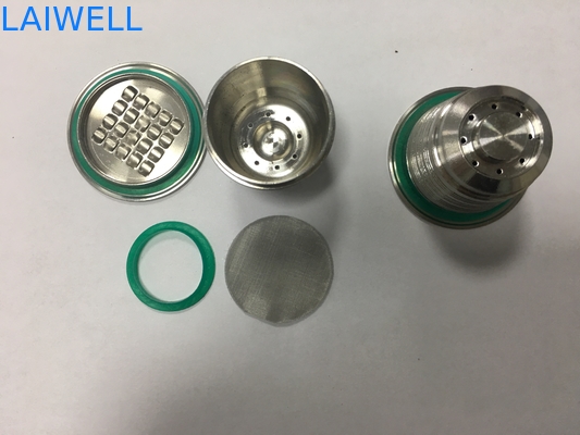 CNC Lathe Machining SS304 Reusable Coffee Capsule / Coffee Filter Cup