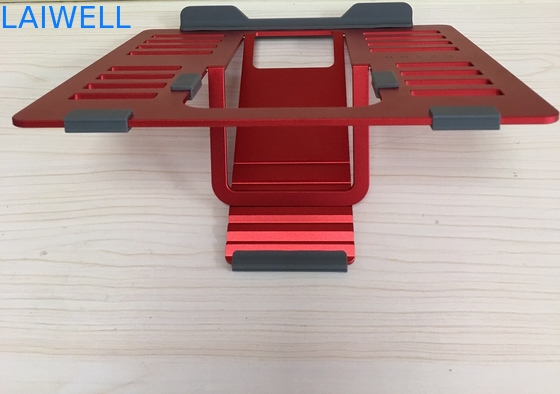 Red SGS 4mm Lightweight Portable Metal Laptop Stand Ipad Reading Stand
