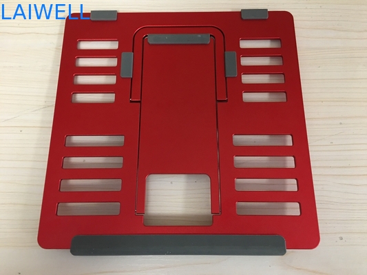 Red SGS 4mm Lightweight Portable Metal Laptop Stand Ipad Reading Stand
