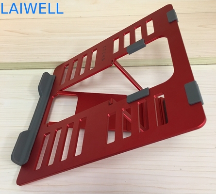 Red SGS 4mm Lightweight Portable Metal Laptop Stand Ipad Reading Stand