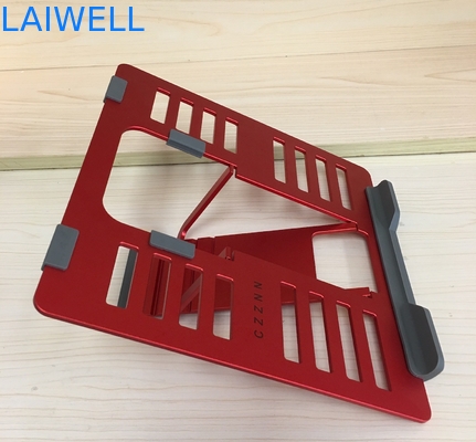 Red SGS 4mm Lightweight Portable Metal Laptop Stand Ipad Reading Stand
