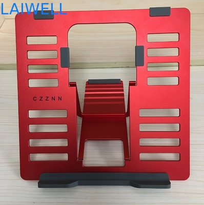 Red SGS 4mm Lightweight Portable Metal Laptop Stand Ipad Reading Stand