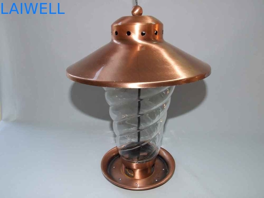 Weatherproof Customized Metal Hanging Bird Feeder Metal Peanut Feeder