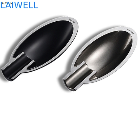 Black Plated 165*35mm Reusable Portable Pocket Ashtray / Vintage Personal Ashtray