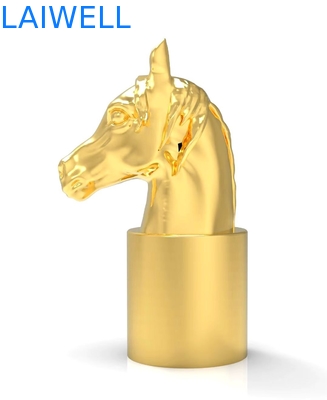 Decorative Horse Head Design Perfume Bottle Lid Electric plating Finishing