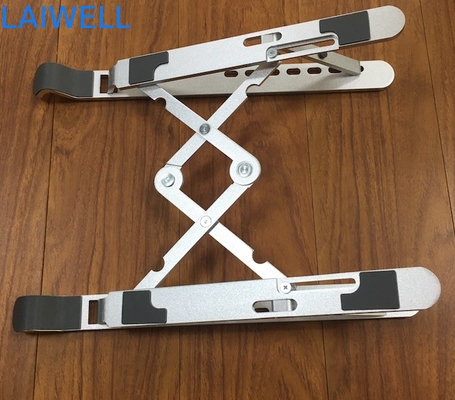 4mm Punch stamping Adjustable Tabletop Laptop Stand metal laptop riser
