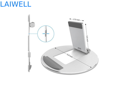 Slim Folding 147*147mm Metal Laptop Stand Ergonomic Mobile Phone Holder