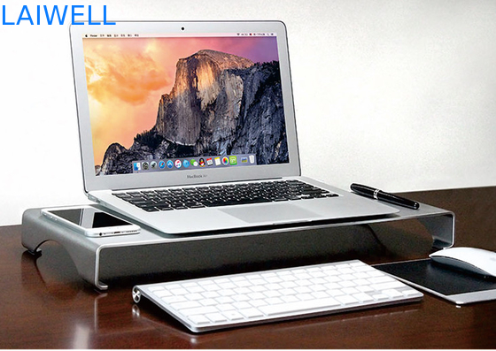 Punch Press Stamping 3.5mm Metal Laptop Desk Aluminum Laptop Stand Adjustable Height