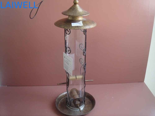 Decorative SGS Stainless Steel Squirrel Proof Bird Feeder Rust proof