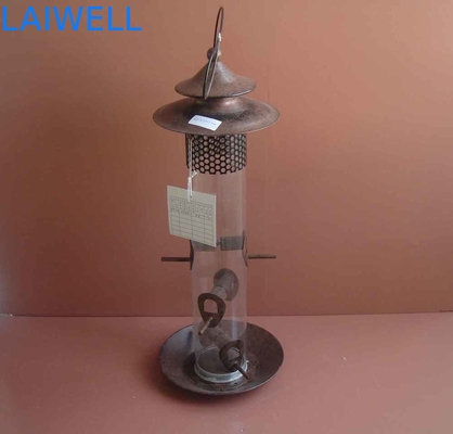 Decorative SGS Stainless Steel Squirrel Proof Bird Feeder Rust proof