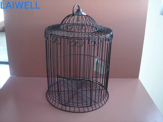 Laser Engraving Logo Galvanized Black Metal Bird Feeder Squirre Resistance