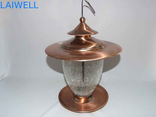 EN71 Electric Plating Hanging Metal Suet Feeder Metal Bird Feeding Station