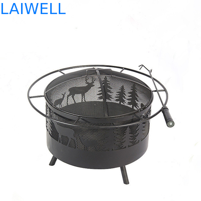 Metal Wire Heating Round Stainless  Steel Barbecue Grills 552*550*550mm