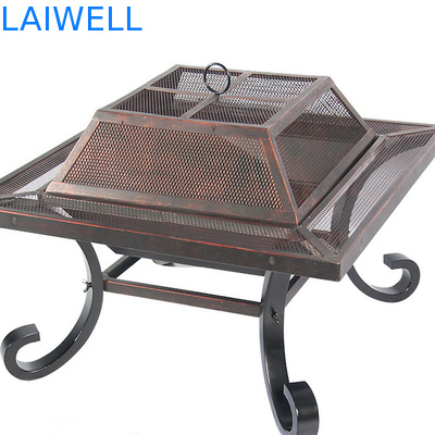 OEM Geometric Design Steel Barbecue Grills Bbq Oven Bronze Color