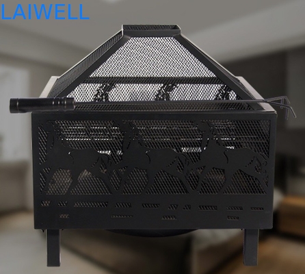 Customized Wire Welded Steel Barbecue Grills  Wood Fired Metal Bbq Pit