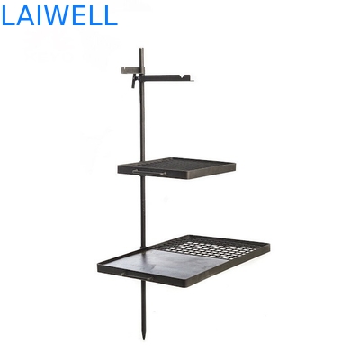 37 Inch Camping Swing Steel Barbecue Grills Campfire Hot Plate Combo