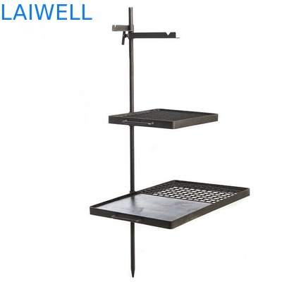 37 Inch Camping Swing Steel Barbecue Grills Campfire Hot Plate Combo