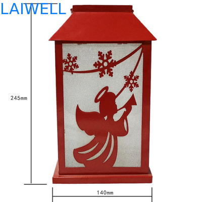 anti rust 140*140*245mm metal Christmas Hurricane Lamp Windproof For Decoration