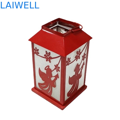 anti rust 140*140*245mm metal Christmas Hurricane Lamp Windproof For Decoration