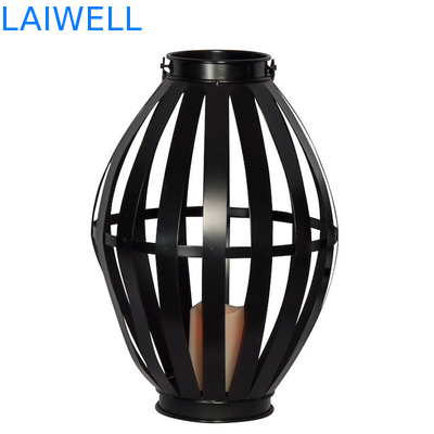 OEM Classical 388mm Hurricane Table Lamps / Black Iron Table Lamps