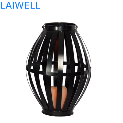 OEM Classical 388mm Hurricane Table Lamps / Black Iron Table Lamps