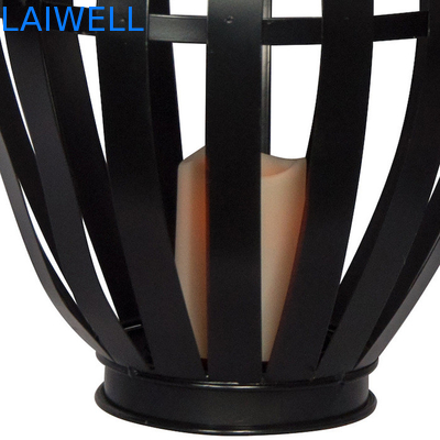 OEM Classical 388mm Hurricane Table Lamps / Black Iron Table Lamps