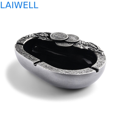 OEM ODM Sandblasting Portable Metal Pocket Ashtray Corrosion Resistance