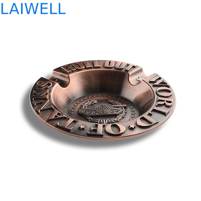 Zinc Alloy Enamel Vintage Portable Ashtray Laser Engraving Logo Purse Ashtray