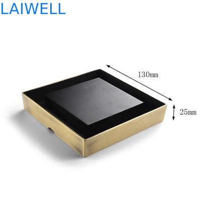 Classical Square Bronze Color Plating Metal Pocket Ashtray lightweight
