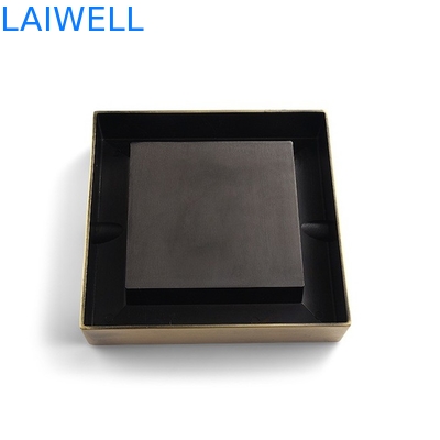 Classical Square Bronze Color Plating Metal Pocket Ashtray lightweight